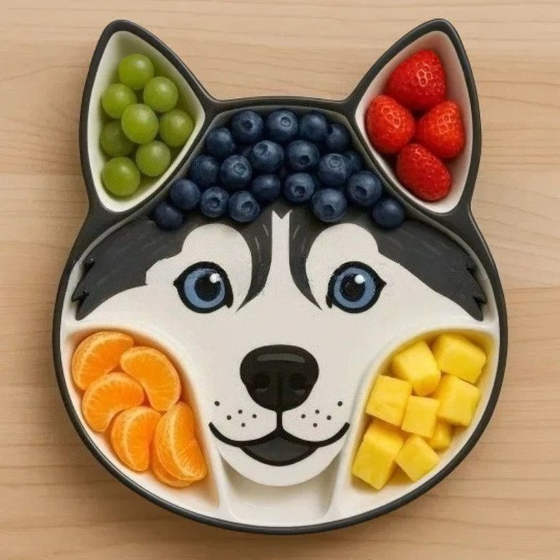 Home Cooking Dog Food - 犬のイメージをテーマにしたパーティー用料理盛り合わせ、家庭用フルーツ収納トレイ、ケータリング用シェアリングトレイ、楽しい犬型トレイ、家庭用デスクトップデコレーショントレイ