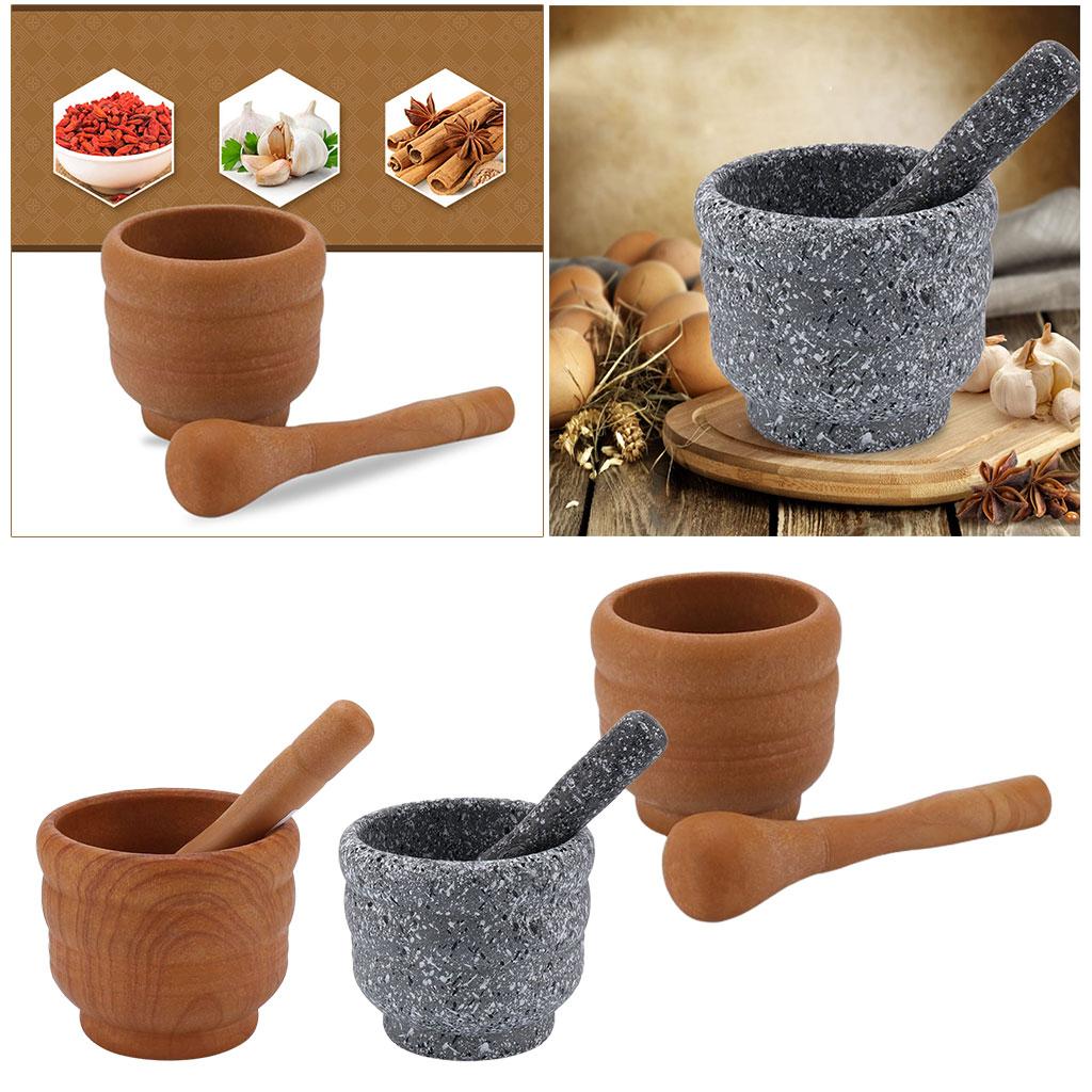 Mortar Pestle Granite - 料理創作のためのプレミアム御影石乳鉢と乳棒セット