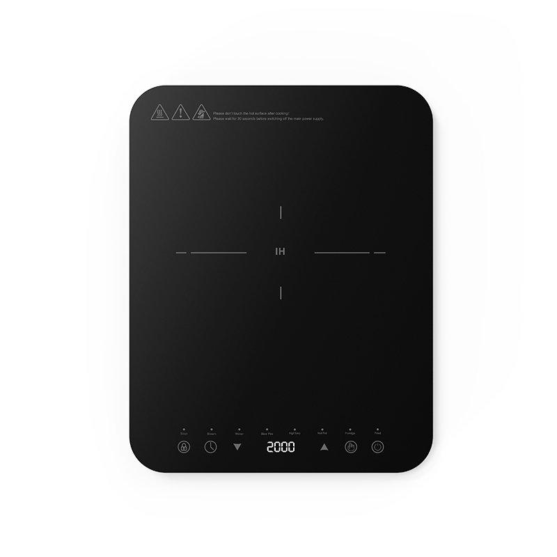 Hot Pot Portable Dual - デュアル熱放散誘導調理ゾーン、自立型誘導調理器、タッチコントロール式ポータブルホットポットとグリル