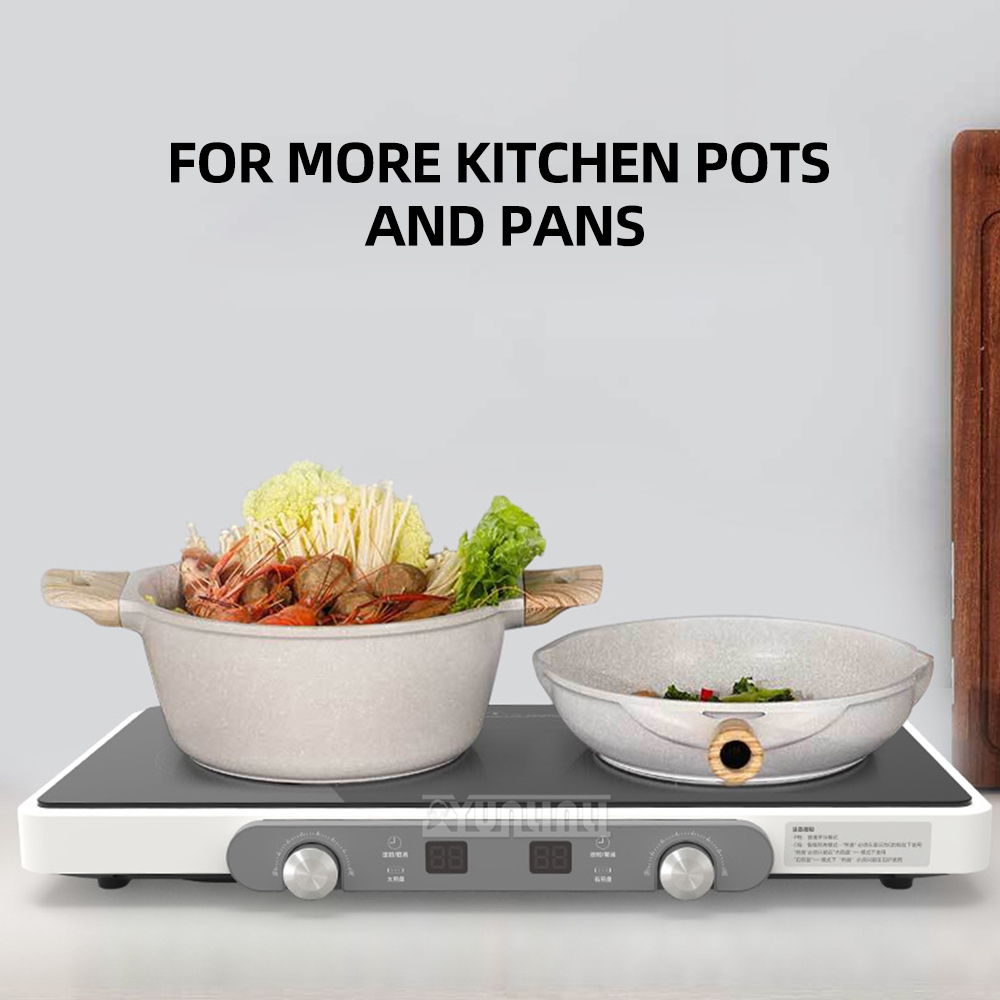 Hot Pot Portable Dual - 多機能ポータブル電磁調理器、ダブルキッチンコンロ、家庭用ピアストラストーブ、工業用ストーブ