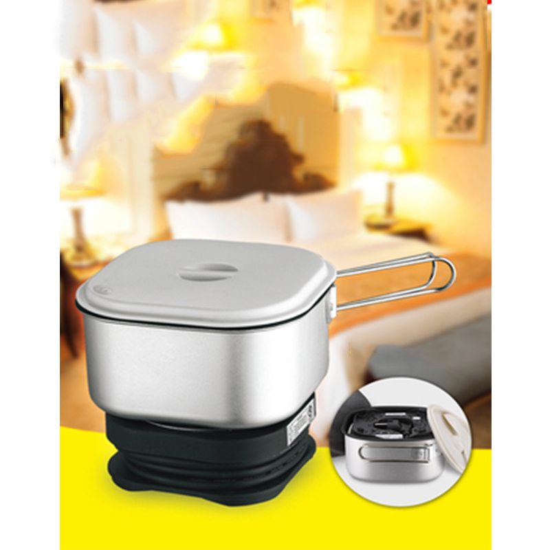 Hot Pot Portable Dual - 1.3L デュアル電圧ミニトラベル電気ポット 110V/220V 350W ポータブル調理麺鍋学生寮多機能電気ポット