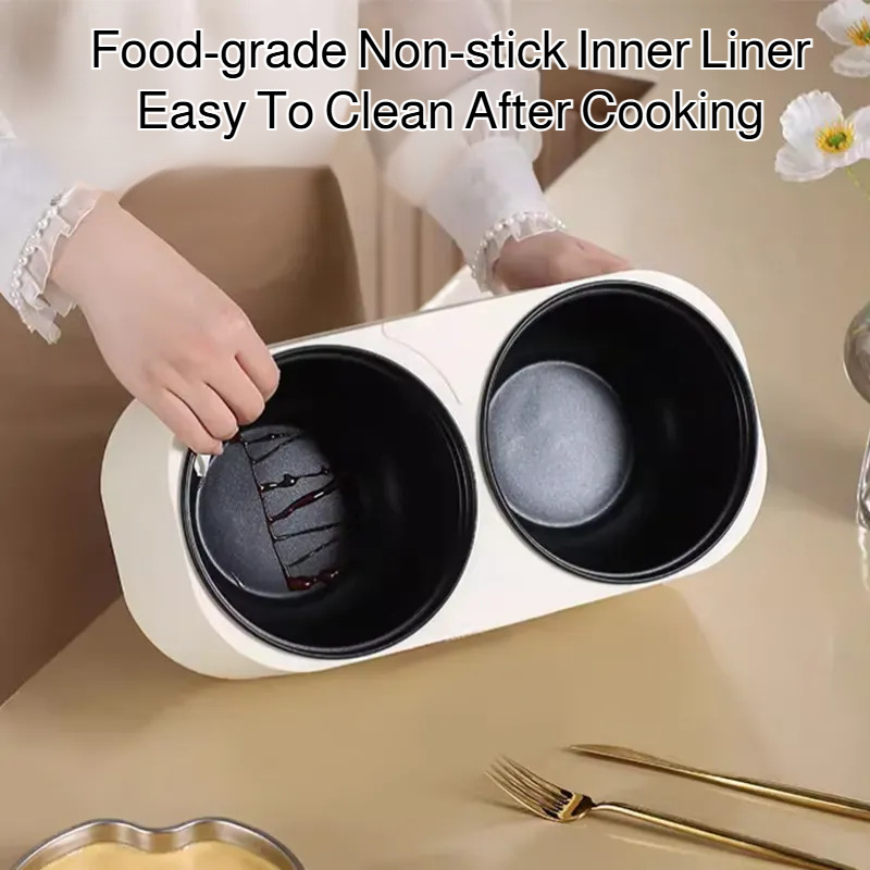 家庭用電気フライパン 多機能ダブルポット ノンスティック調理 - Home Cooking Services のレビューと価格