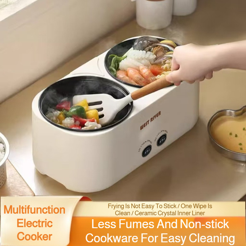家庭用電気フライパン 多機能ダブルポット ノンスティック調理 - Home Cooking Services のレビューと価格