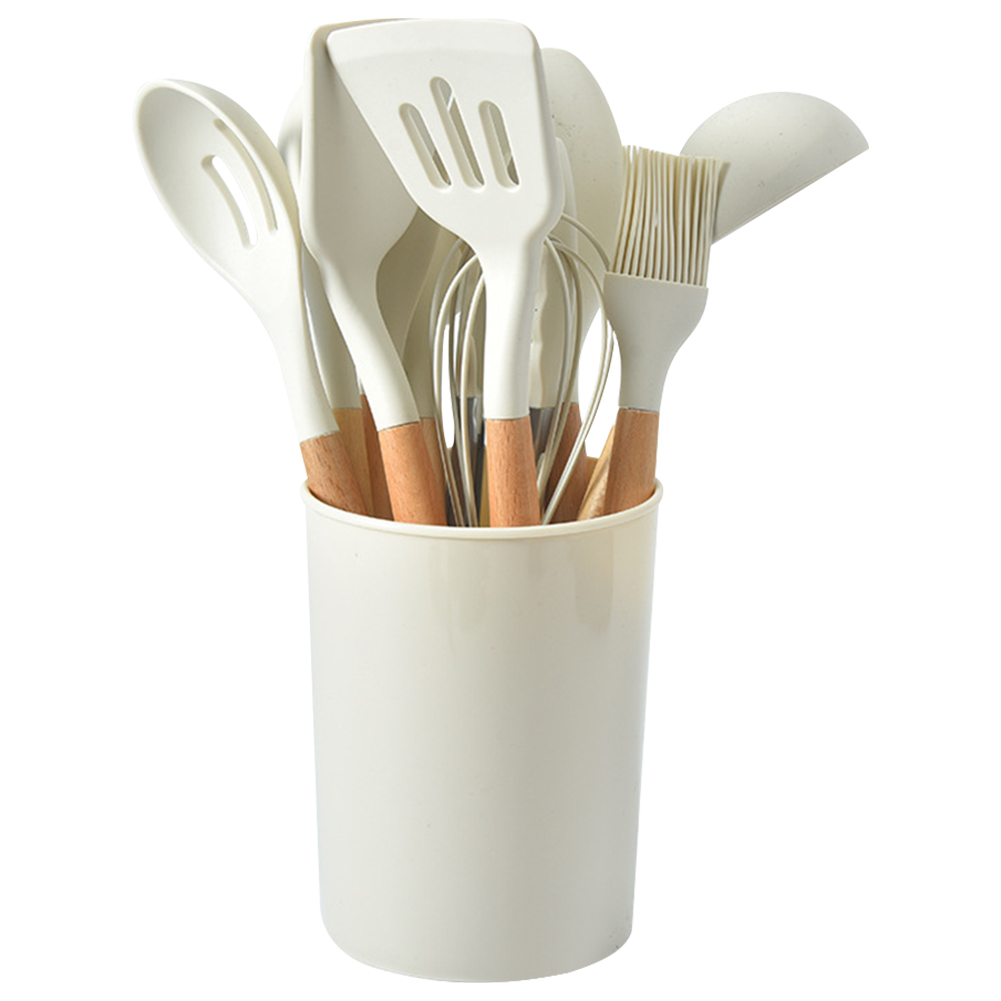 12個入りキッチン用品セット 耐熱調理器具 木製ハンドル ノ - Home Cooking Services のレビューと価格