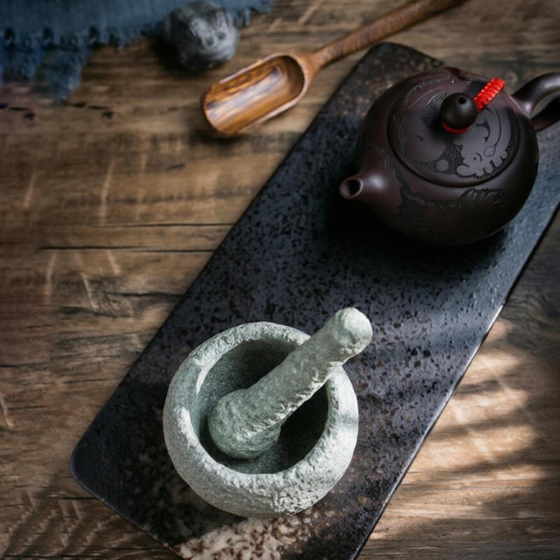 天然花崗岩製乳鉢セット 手作り禅茶道具 スパイスハーブクラッ - Mortar Pestle Granite のレビューと価格