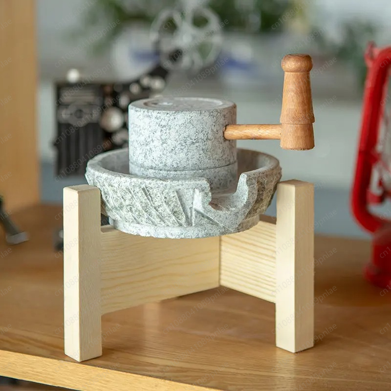 天然小石研磨ホームオーナメント、ノスタルジックな研磨ディスク - Mortar Pestle Granite のレビューと価格