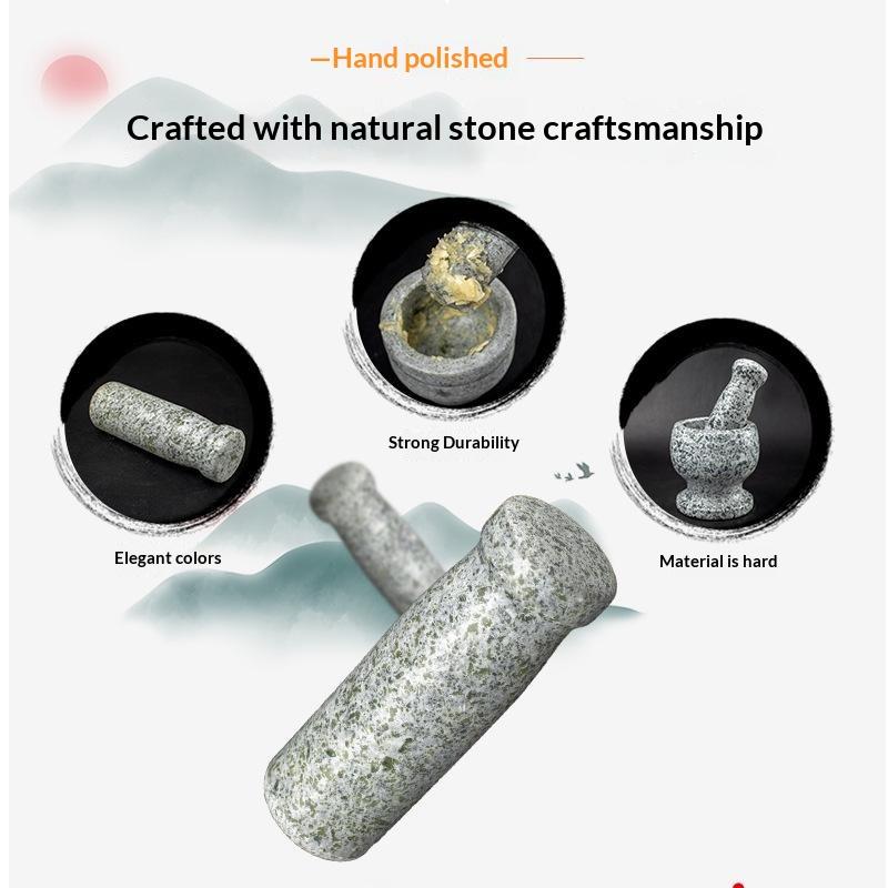 天然花崗岩製の乳鉢と乳棒、頑丈で磨き上げられた、汚れに強い、 - Mortar Pestle Granite のレビューと価格