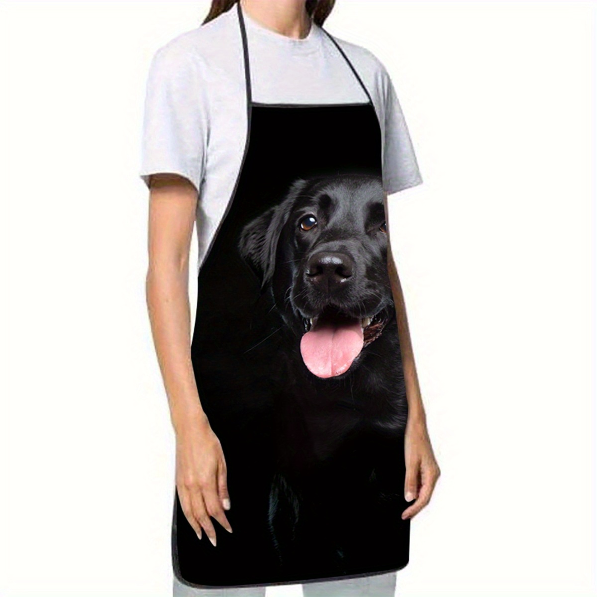 ブラックラブラドール犬プリントエプロン1枚 - 家庭のキッチ - Home Cooking Dog Food のレビューと価格