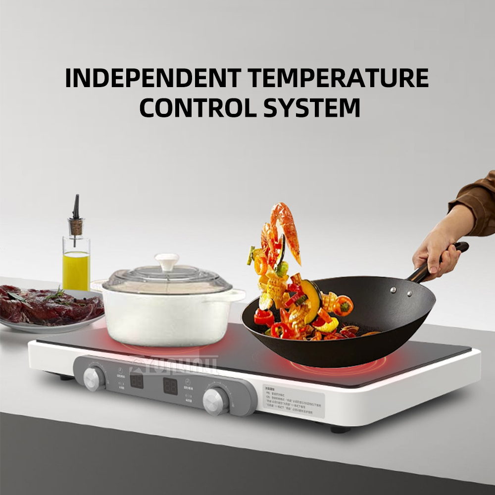 多機能ポータブル電磁調理器、ダブルキッチンコンロ、家庭用ピア - Hot Pot Portable Dual のレビューと価格