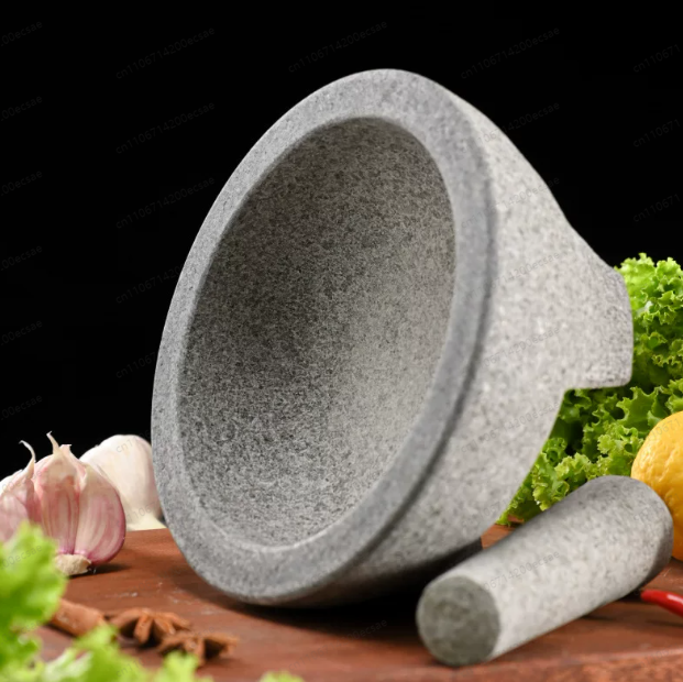 天然石花崗岩製のすり鉢、スパイス、調味料、ペースト、グアカモ - Mortar Pestle Granite のレビューと価格