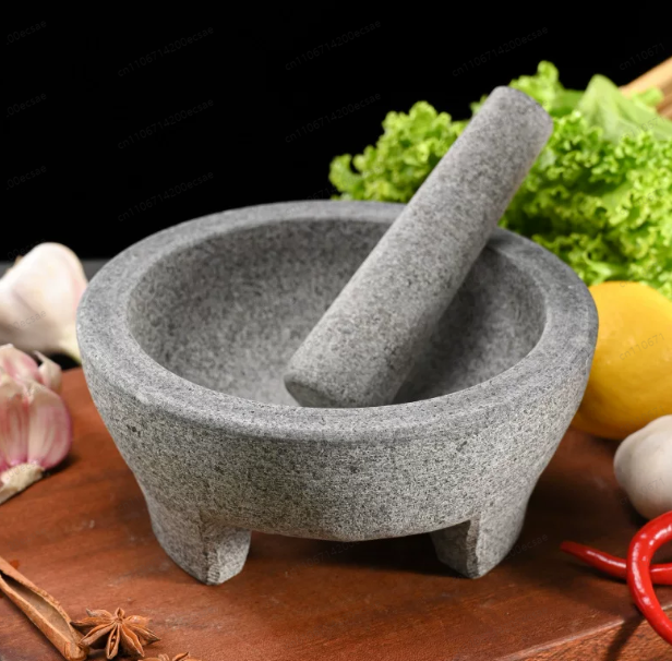 天然石花崗岩製のすり鉢、スパイス、調味料、ペースト、グアカモ - Mortar Pestle Granite のレビューと価格
