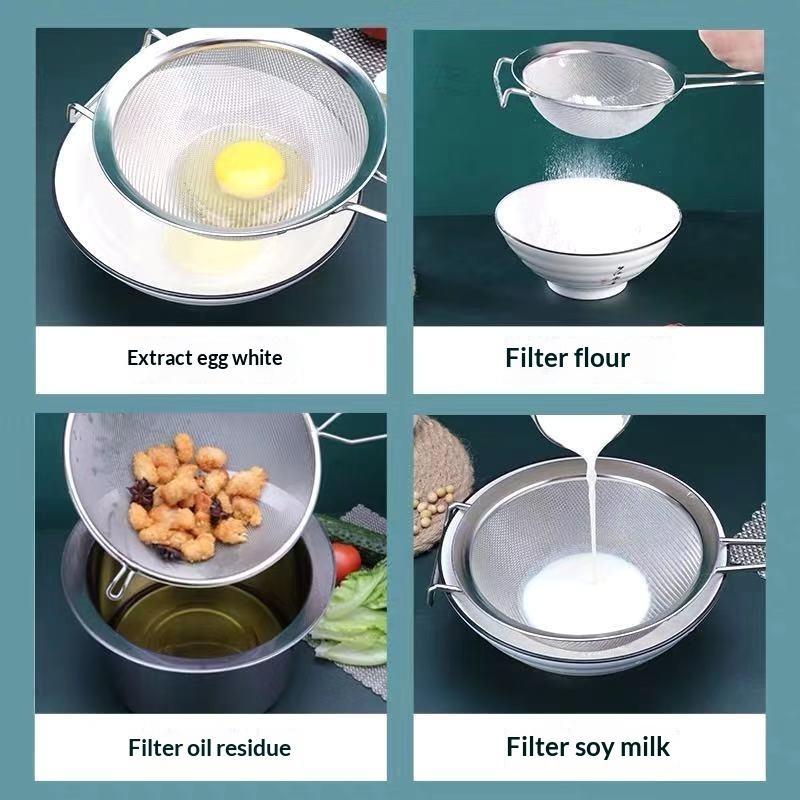人間工学に基づいた再利用可能な食品ストレーナー、滑り止めハン - Home Cooking Recipe のレビューと価格