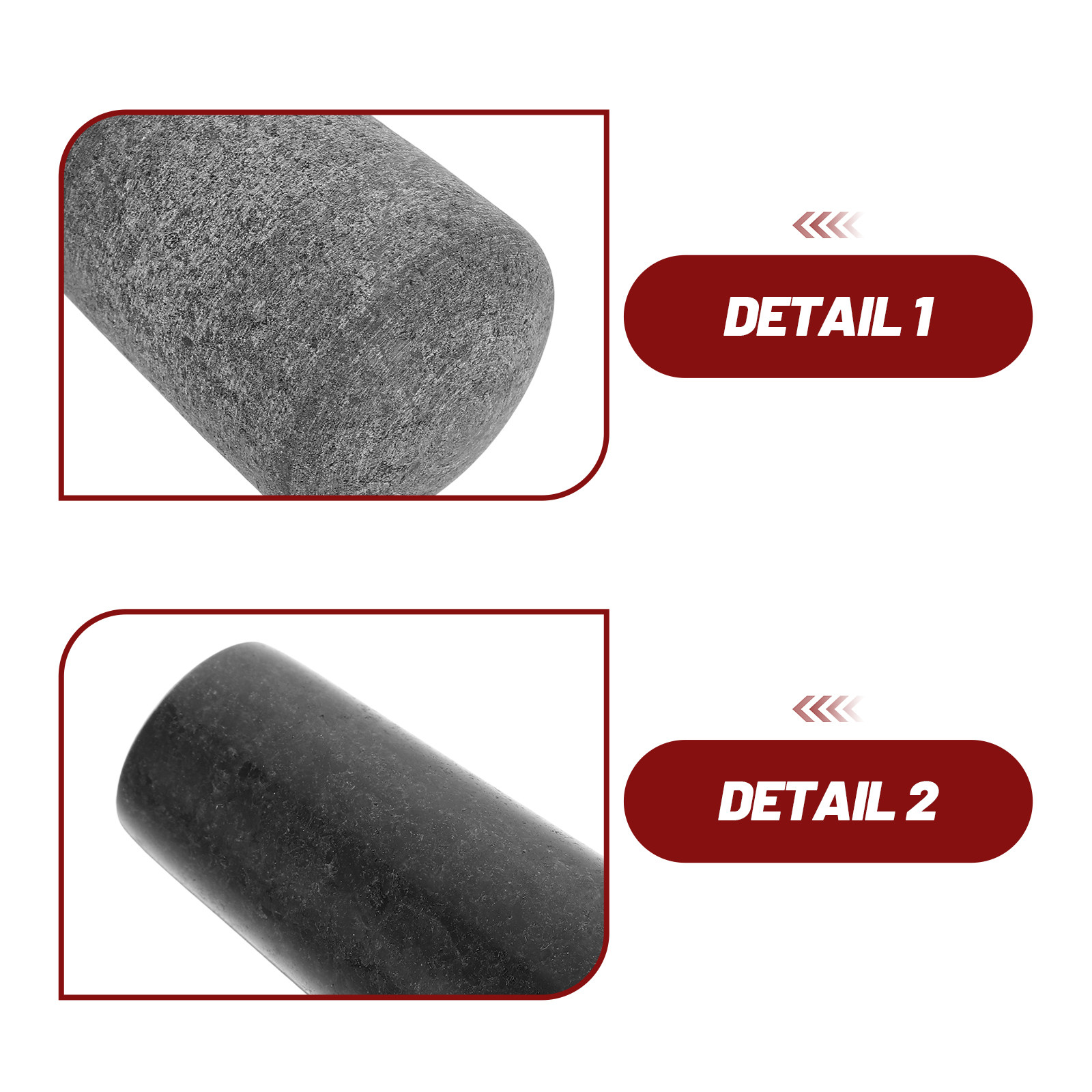石臼と石乳鉢、ニンニク潰し器、スパイス粉砕棒、フルーツ粉砕棒 - Mortar Pestle Granite のレビューと価格