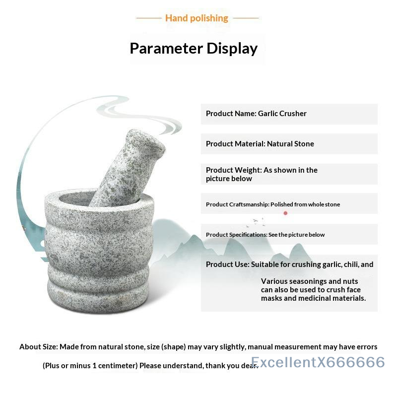 天然花崗岩製乳鉢と乳棒セット、頑丈で磨き上げられたもの、家庭 - Mortar Pestle Granite のレビューと価格