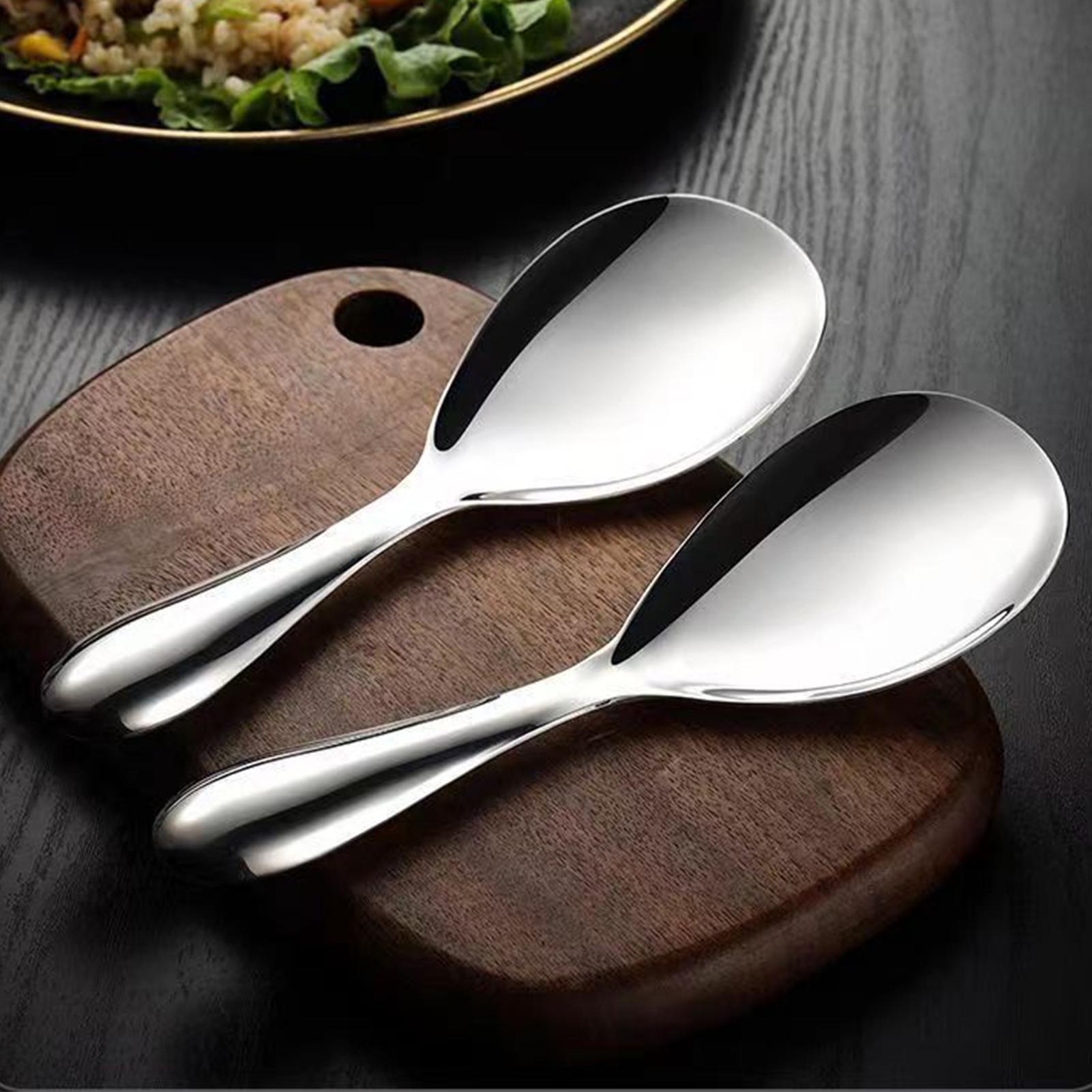 ステンレス鋼ライススプーンパドル 20.5x7cm ライスサ - Home Cooking Services のレビューと価格