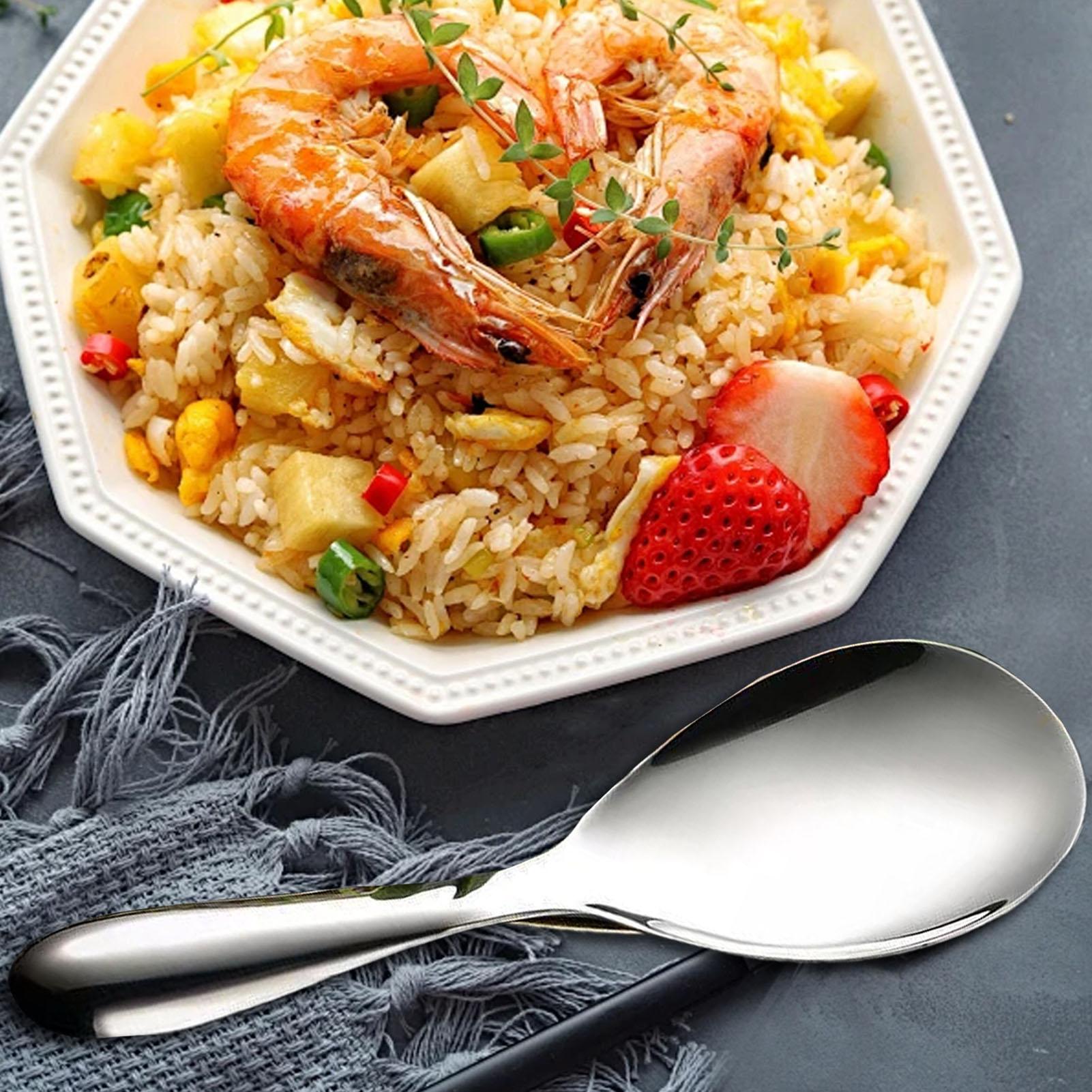 ステンレス鋼ライススプーンパドル 20.5x7cm ライスサ - Home Cooking Services のレビューと価格