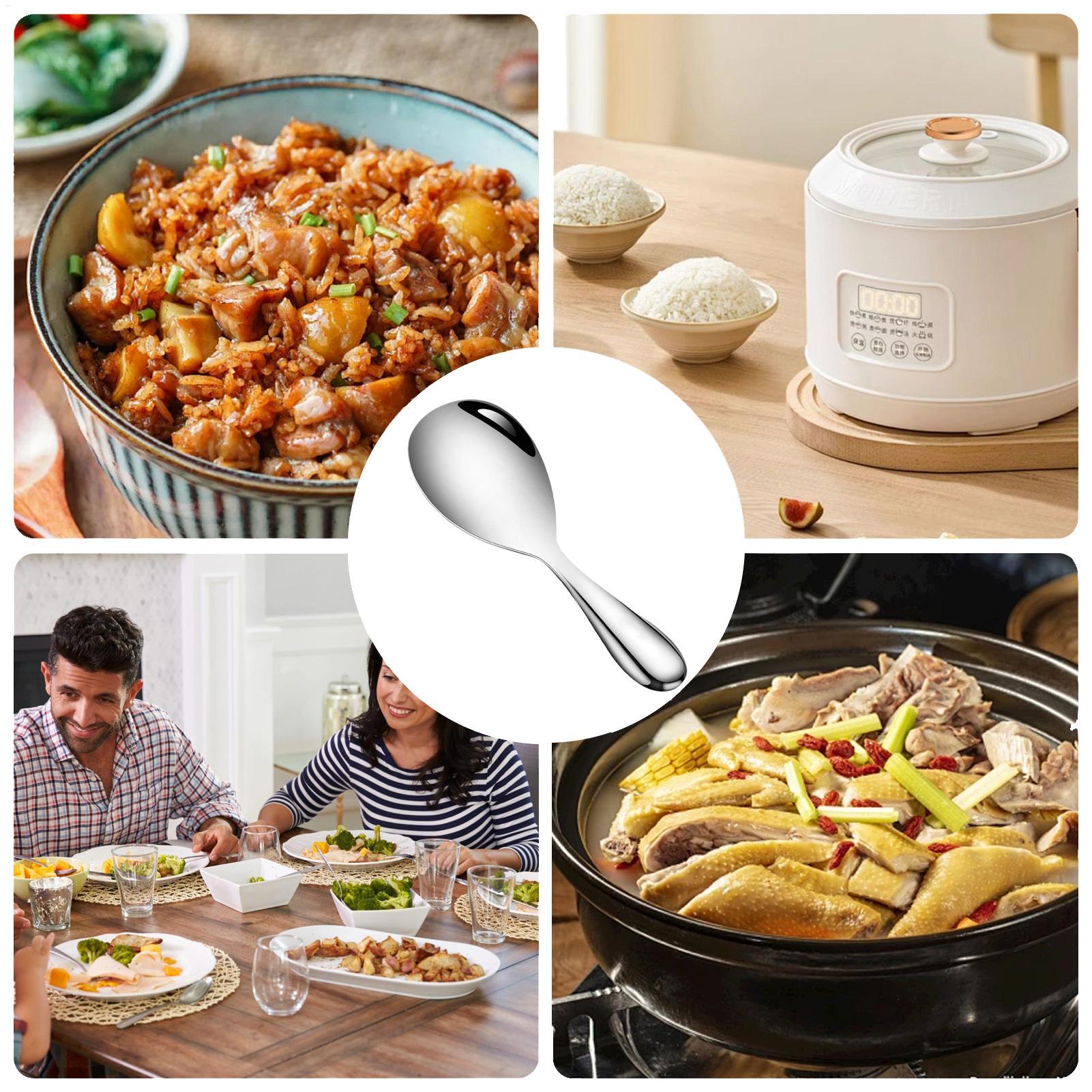 ステンレス鋼ライススプーンパドル 20.5x7cm ライスサ - Home Cooking Services のレビューと価格