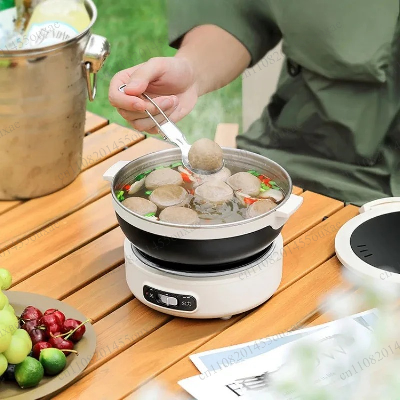 220Vポータブル分割式多機能調理器折りたたみ式電気鍋両用炊 - Hot Pot Portable Dual のレビューと価格