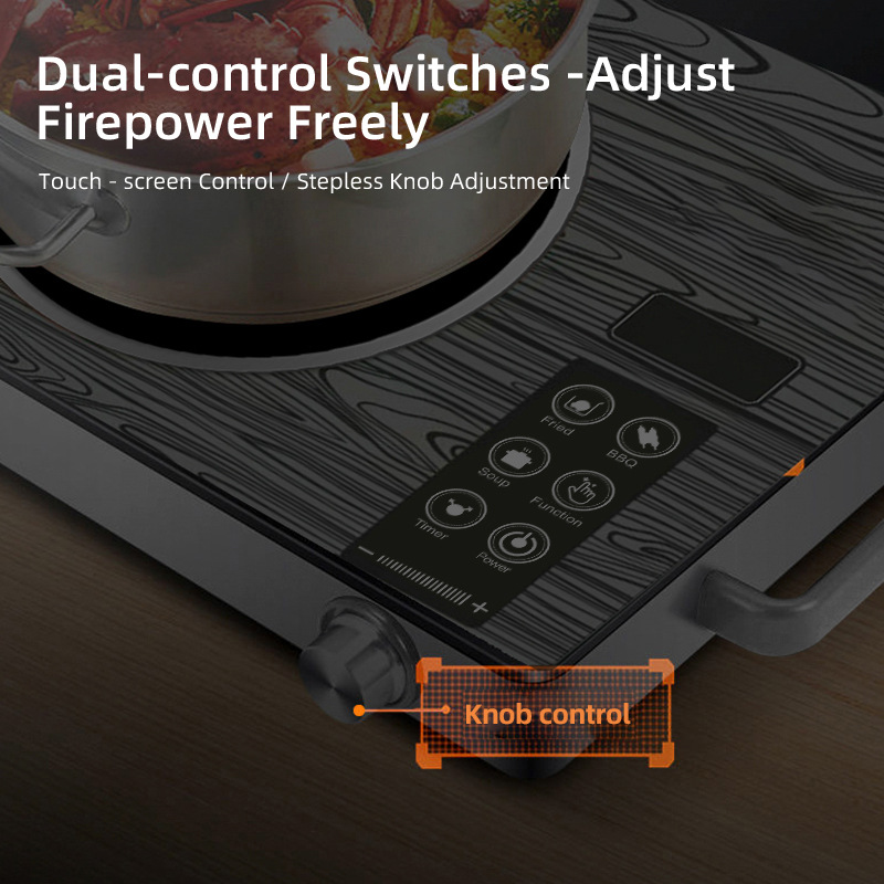 2200W電気セラミックストーブ ポータブル赤外線調理器 ト - Hot Pot Portable Dual のレビューと価格